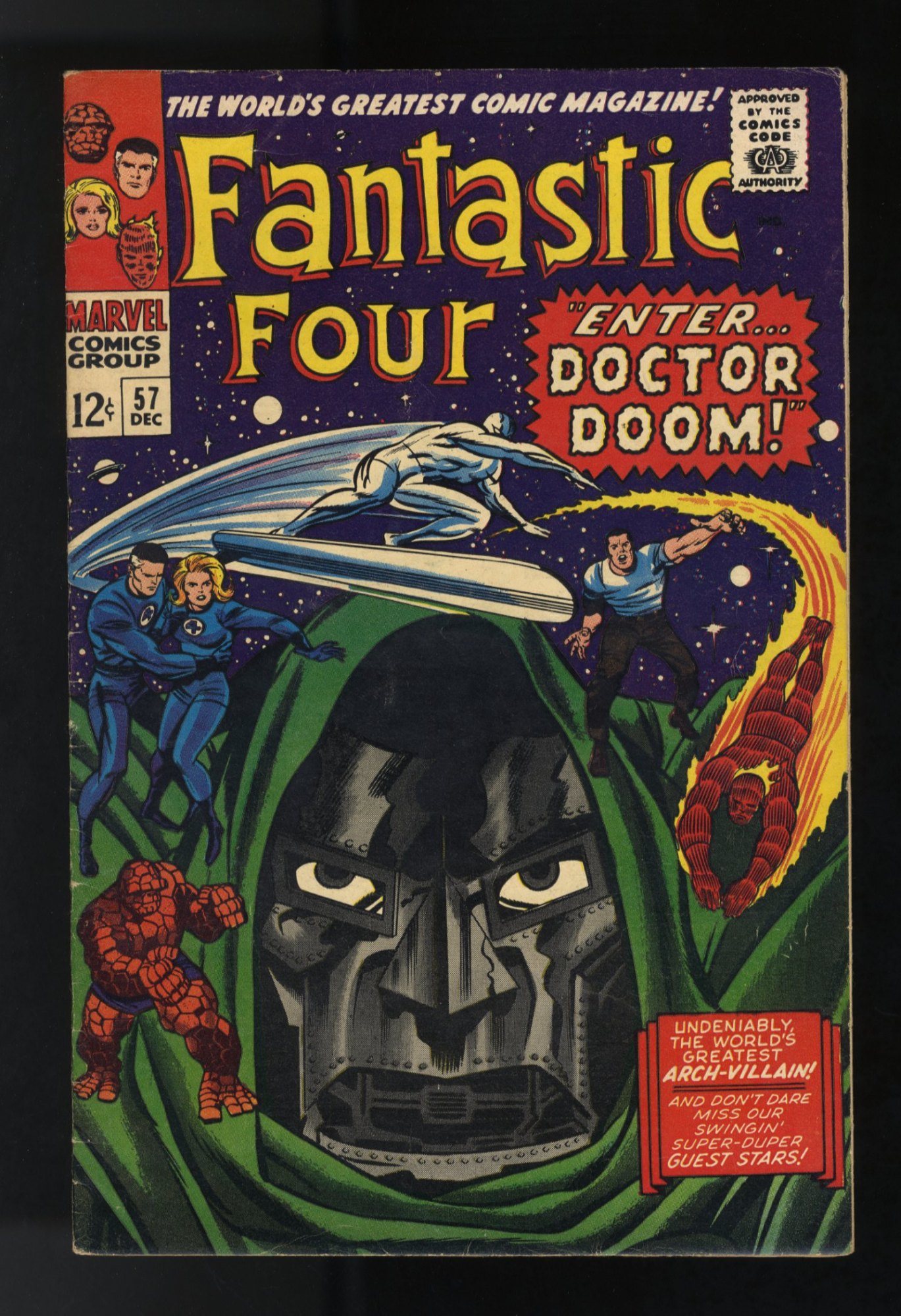 Fantastic Four #57 VF- 7.5 Doctor Doom Silver Surfer Appearance