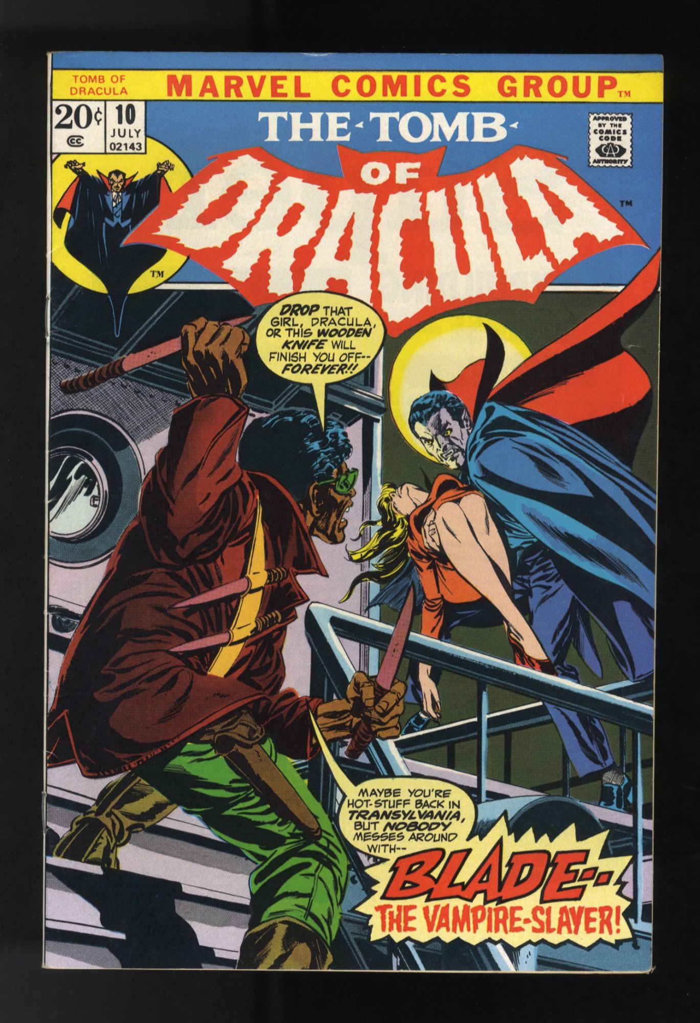 Tomb Of Dracula #10 VF/NM 9.0 1st Appearance Blade!