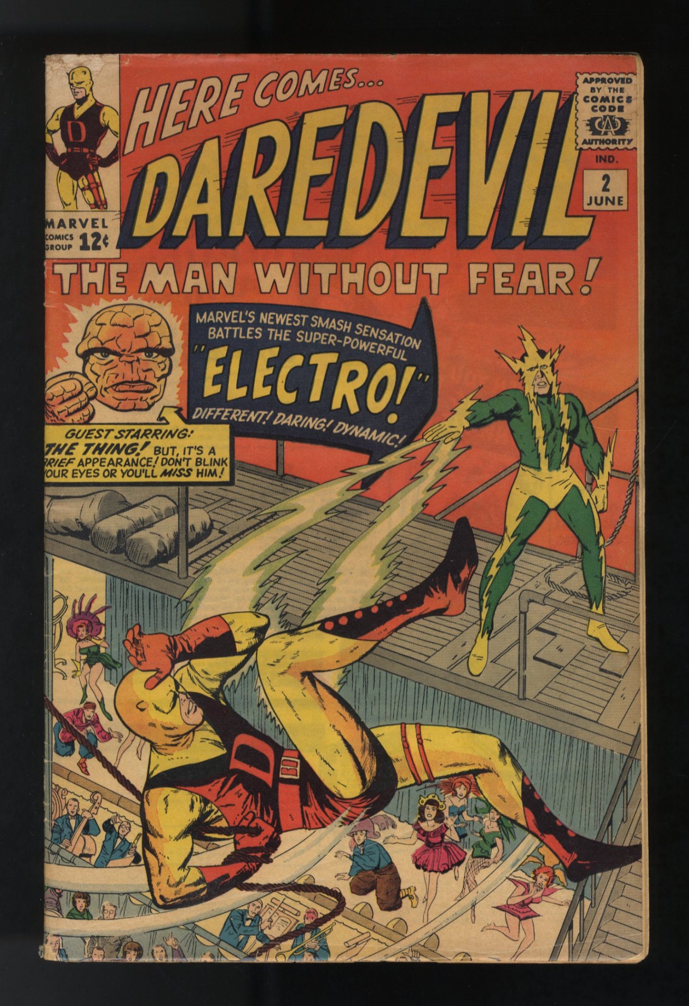 Daredevil #2 VG+ 4.5 2nd Appearance Daredevil Electro Kirby Cover!