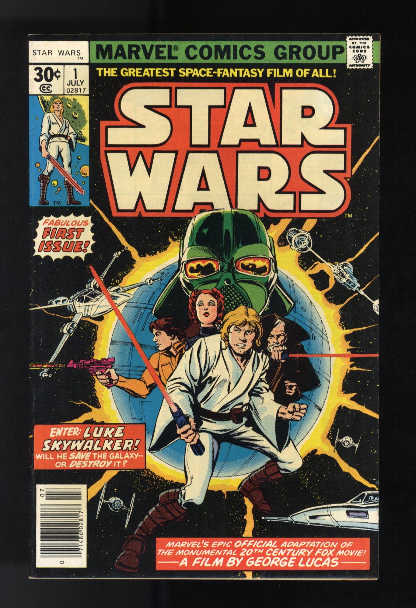 Star Wars #1 VF+ 8.5 1st App Luke Skywalker Darth Vader!