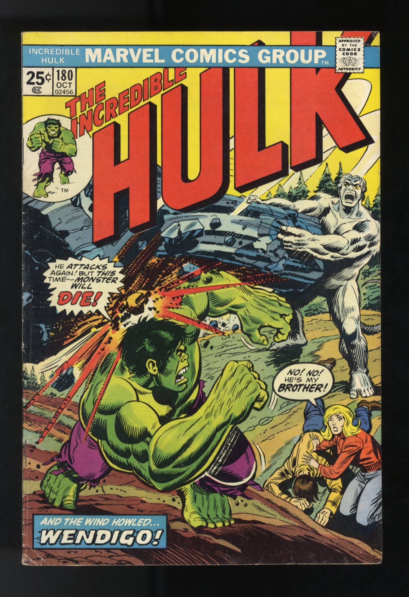 Incredible Hulk #180 FN+ 6.5 Marvel Value Stamp Intact!