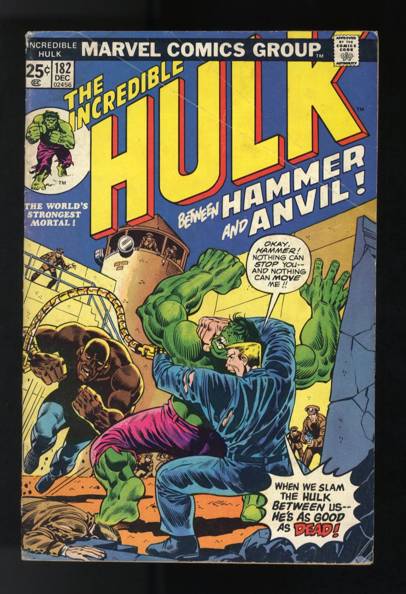 Incredible Hulk #182 FN- 5.5 Marvel Value Stamp Intact! 2nd Wolverine!