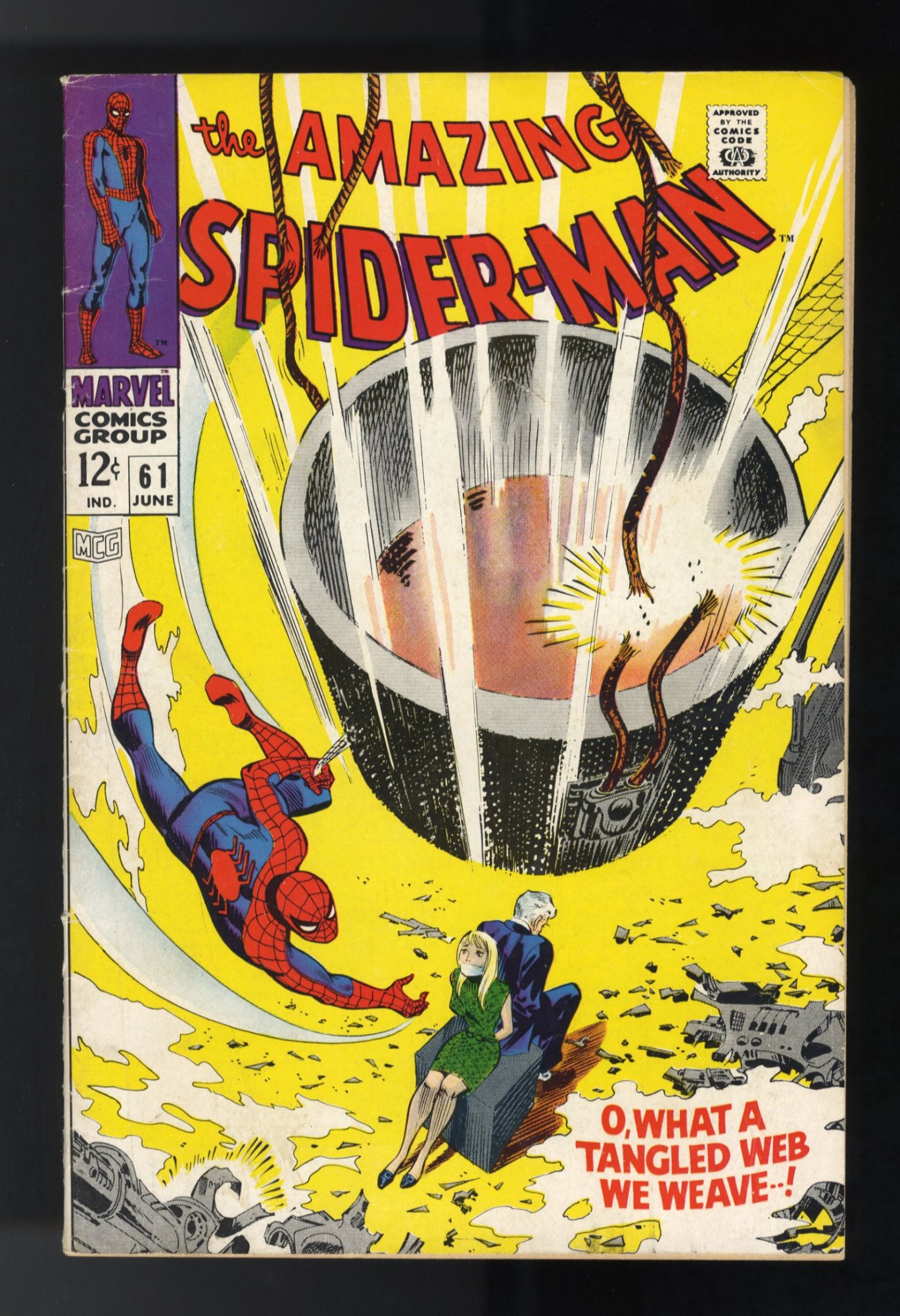Amazing Spider-Man #61 FN- 5.5 1st Gwen Stacy Cover Appearance!