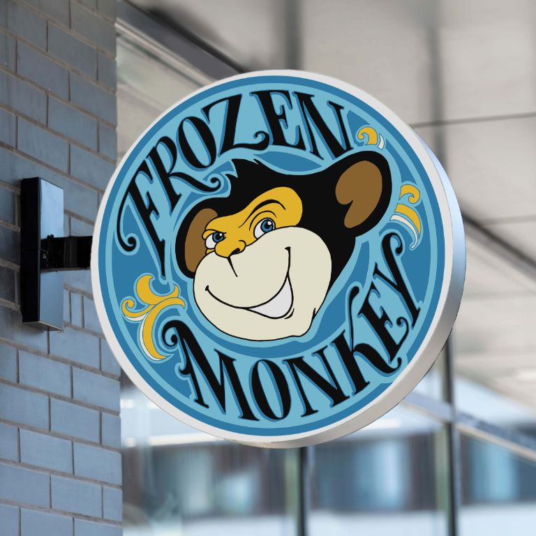 Frozen Monkey logo design