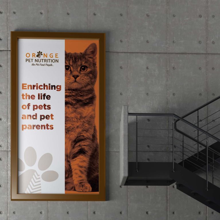 Orange Pet Nutrition environmental design