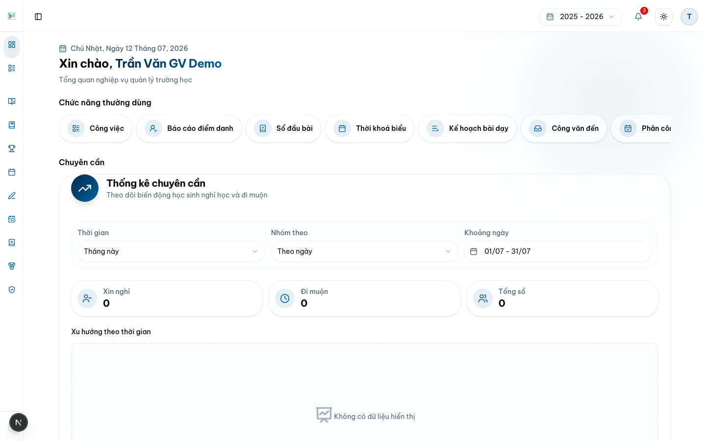 Làm quen menu trên máy tính và điện thoại — Desktop