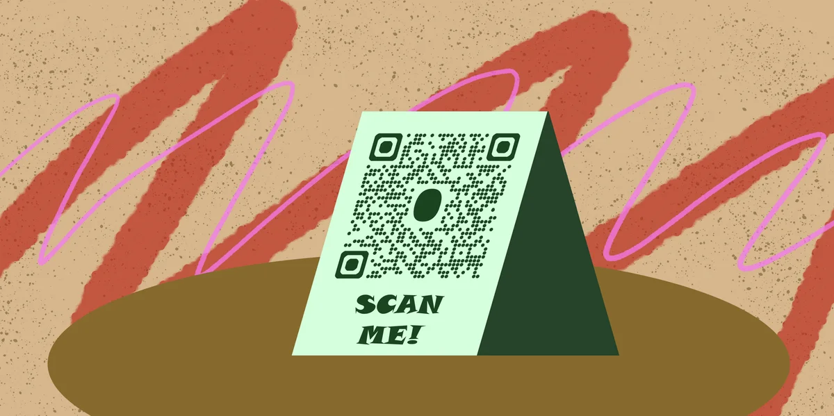 Table tent QR codes for restaurants and events