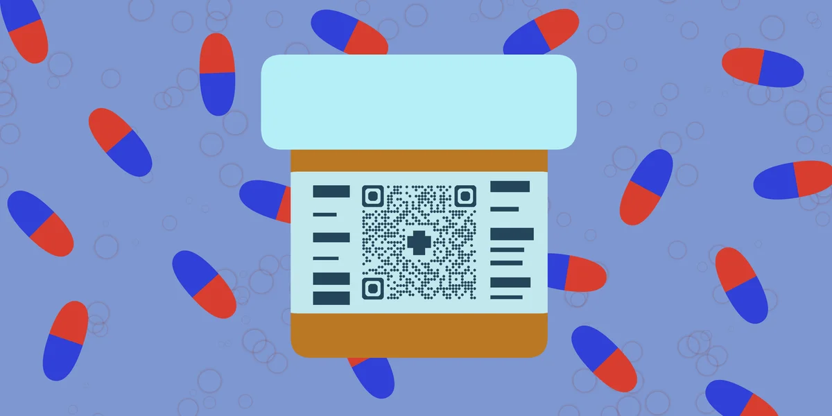Pharmacy medication refills QR code generator