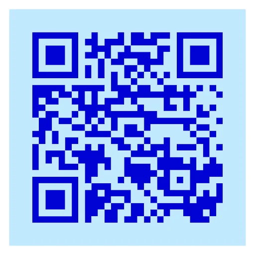 Blue Blue QR code