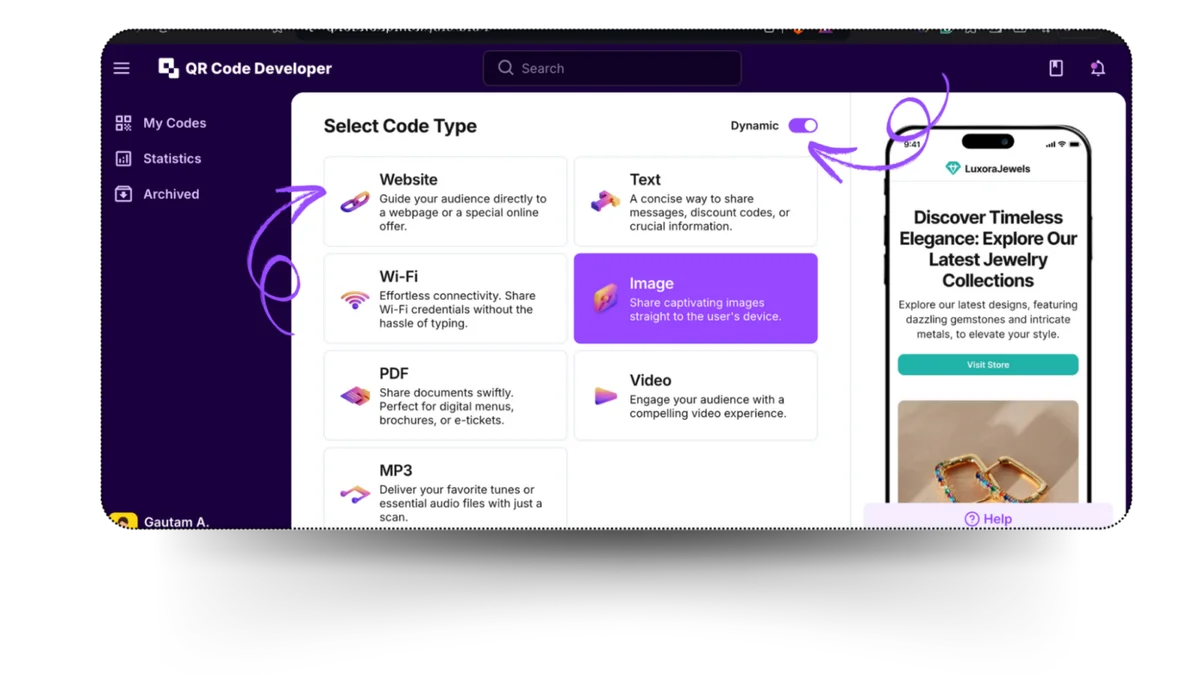 qr-code-website-select