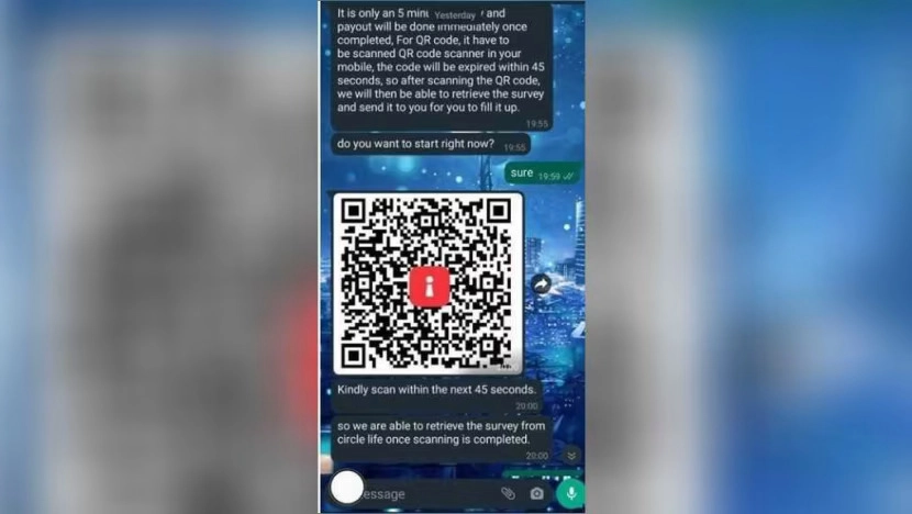 SingPass QR code scam in Singapore