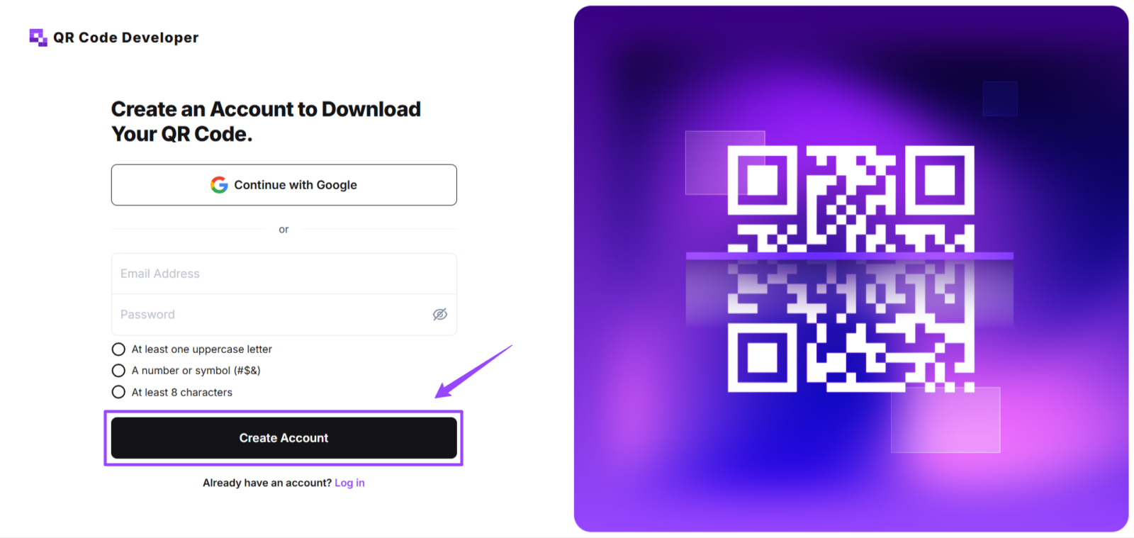Wedding invitation QR code generator