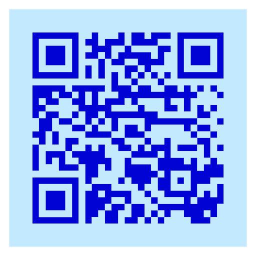 Blue Blue QR code