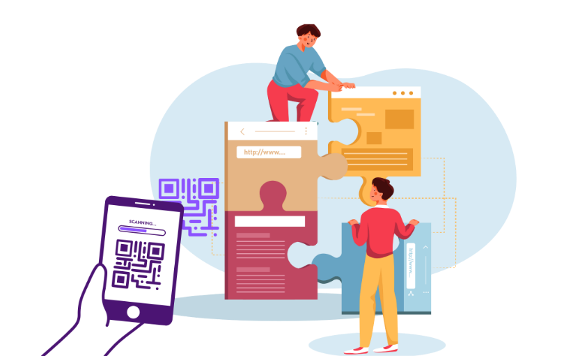 Consumer Engagement & Loyalty - URL QR Code feature illustration for QR Codes For Consumer Packaged Goods