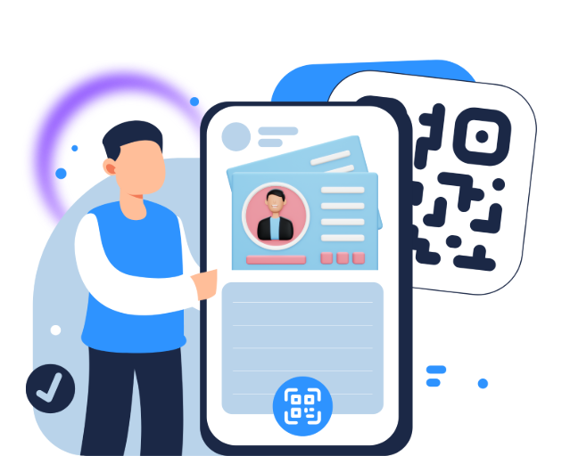 Connect Citizens with Vital Services - URL QR Code feature illustration for QR Codes For Government