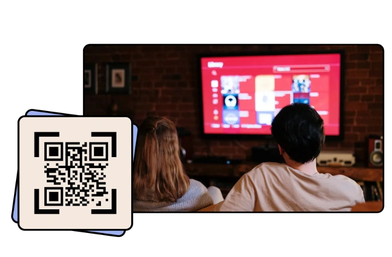 Engage Audiences with Interactive Event Experiences - Video QR Code feature illustration for QR Codes For Media and Entertainment
