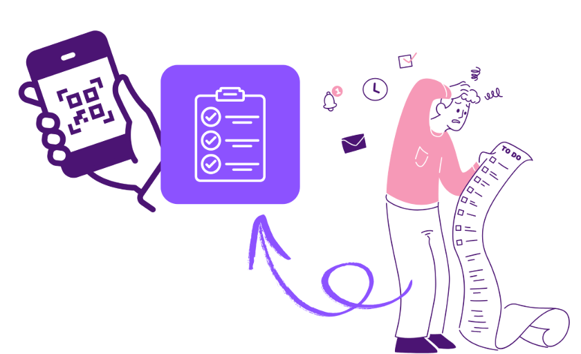 Simplify Daily Tasks with QR Codes - URL QR Code feature illustration for QR Codes For Personal Use