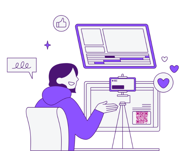 Share Digital Content Effortlessly - PDF QR Code feature illustration for QR Codes For Personal Use
