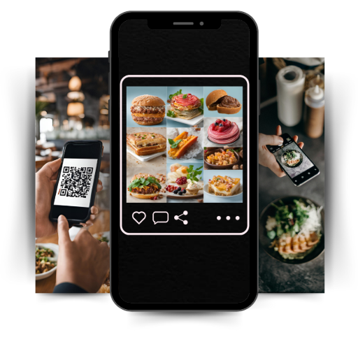 Convert your customers to followers - PDF QR Code feature illustration for QR Codes For Restaurants