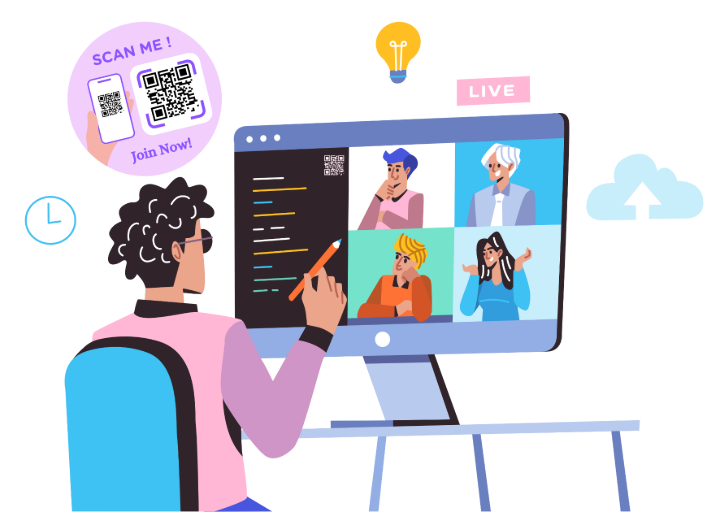 In-Game QR Codes for Bonus Content - URL QR Code feature illustration for QR Codes For Software and Game Developers