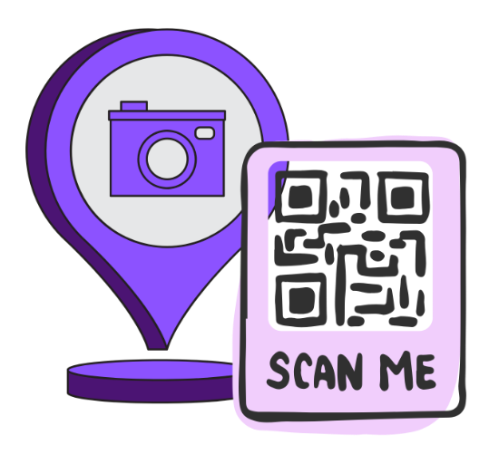 Connect Tourists to Local Attractions Instantly - URL QR Code feature illustration for QR Codes For Tourism