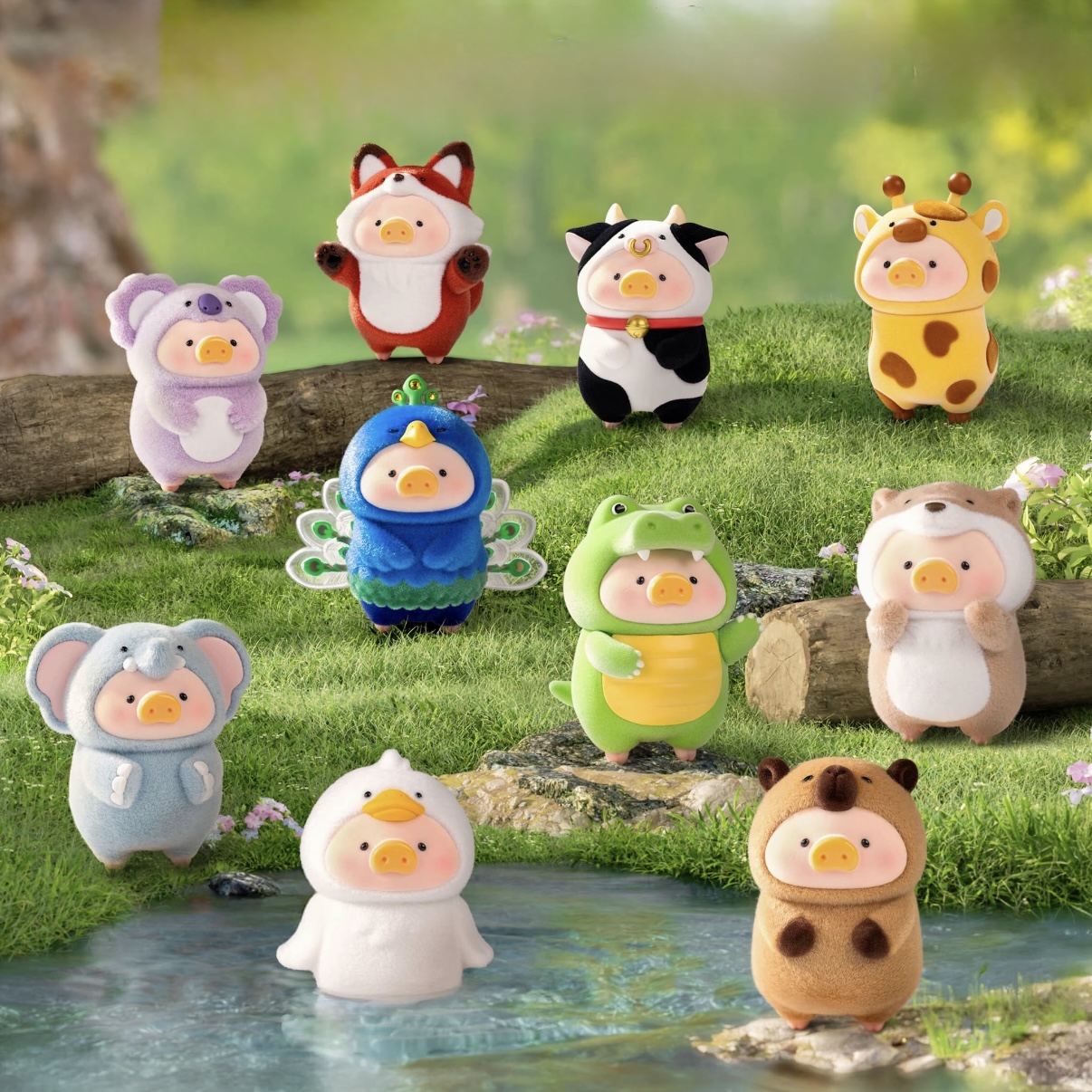 Lulu The Piggy Animal Party PVC blind box
