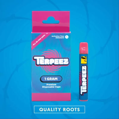 Shop Terpeez - Strawberry Cough Live Resin Disposable 1g | Quality Roots