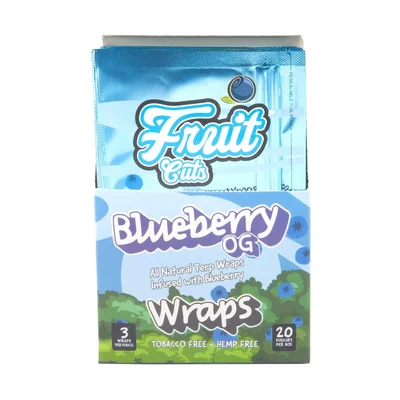 Fruit Cuts Natural Pulp Wraps King Size - Blueberry OG