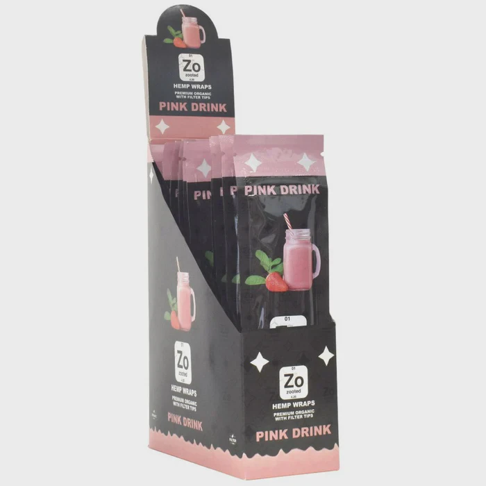 Zooted Hemp Wraps 2pk - Pink Drink