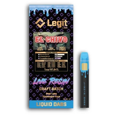 Legit Labs - El Chivo Live Resin Disposable 1g