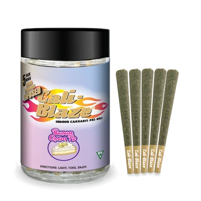 Cali-Blaze - Banana Cream Pie Infused Pre-Rolls 5pk 3.5g