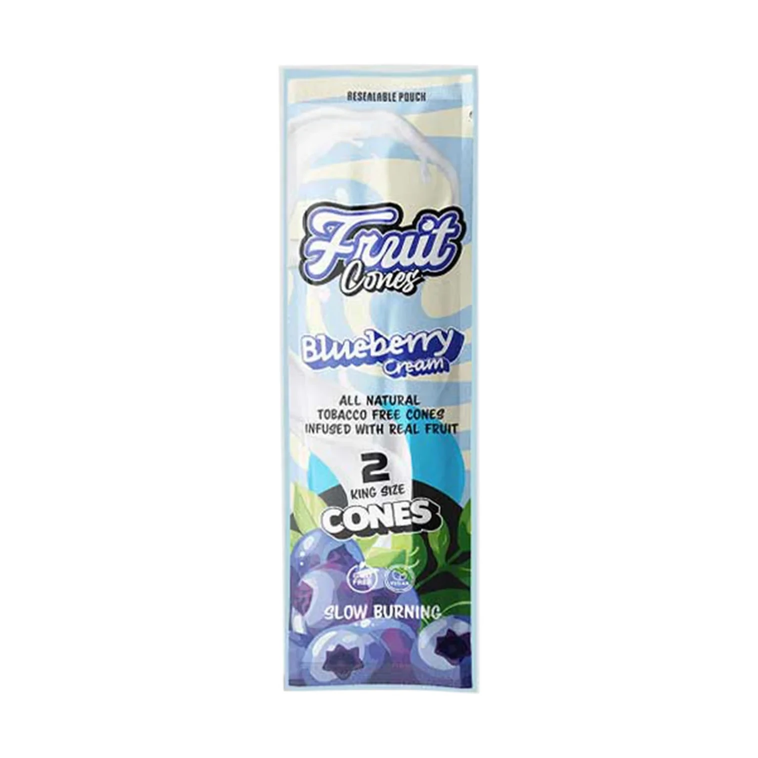 Fruit Cuts Natural Pulp Cones King Size - Blueberry Cream