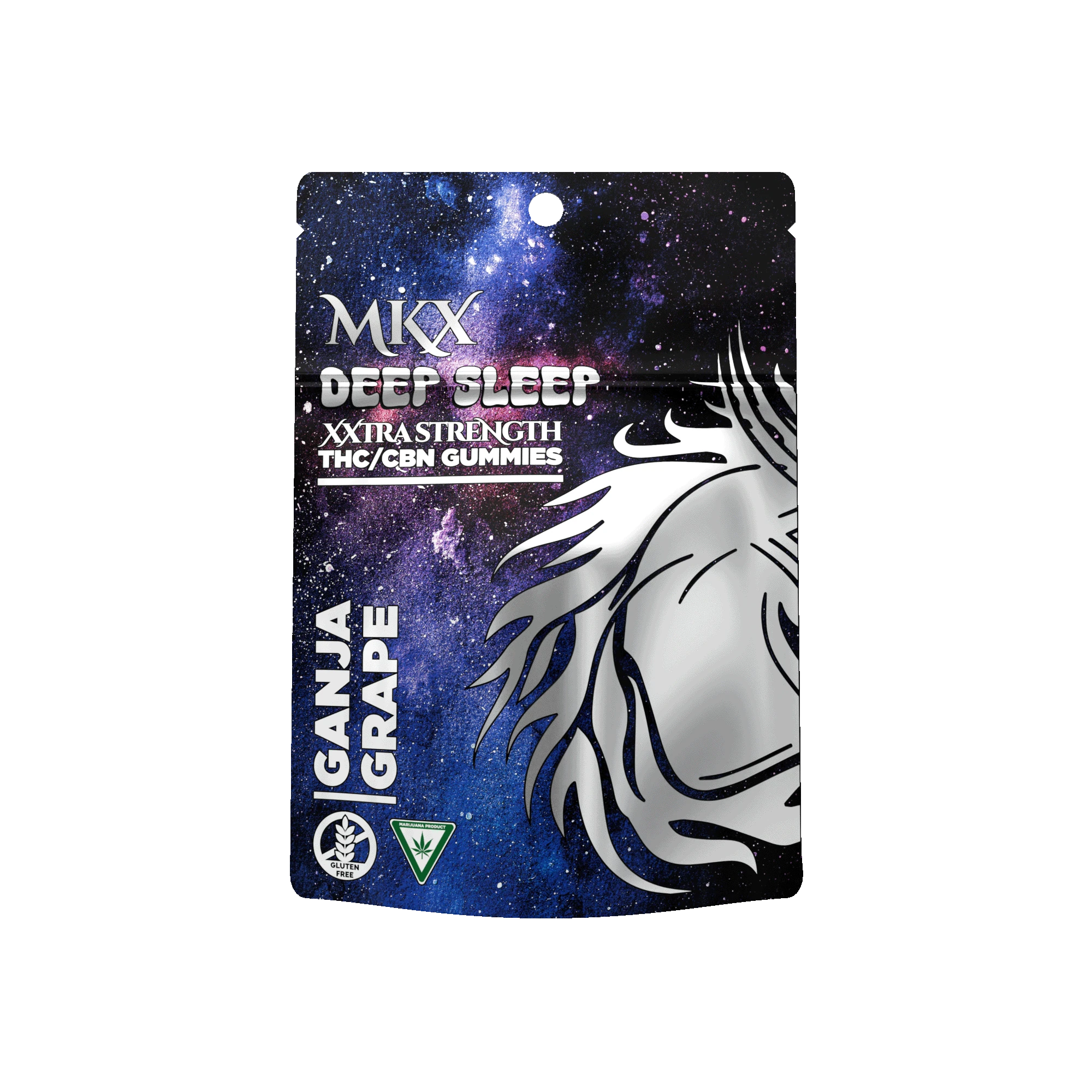 MKX Deep Sleep - Ganja Grape 4:1 THC:CBN Gummies 200mg