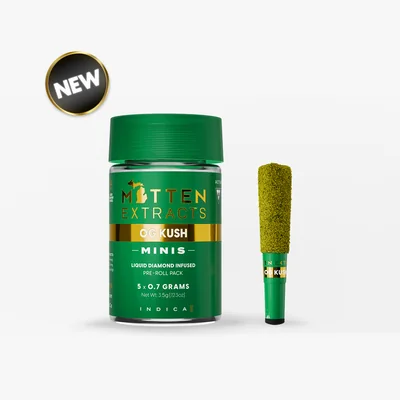Mitten Extracts - OG Kush Infused Pre-Rolls 5pk 3.5g