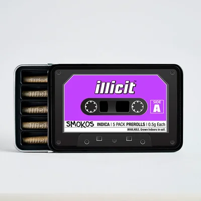 Illicit Gardens Smokos - Kingdom Kush Pre-rolls 5pk 2.5g
