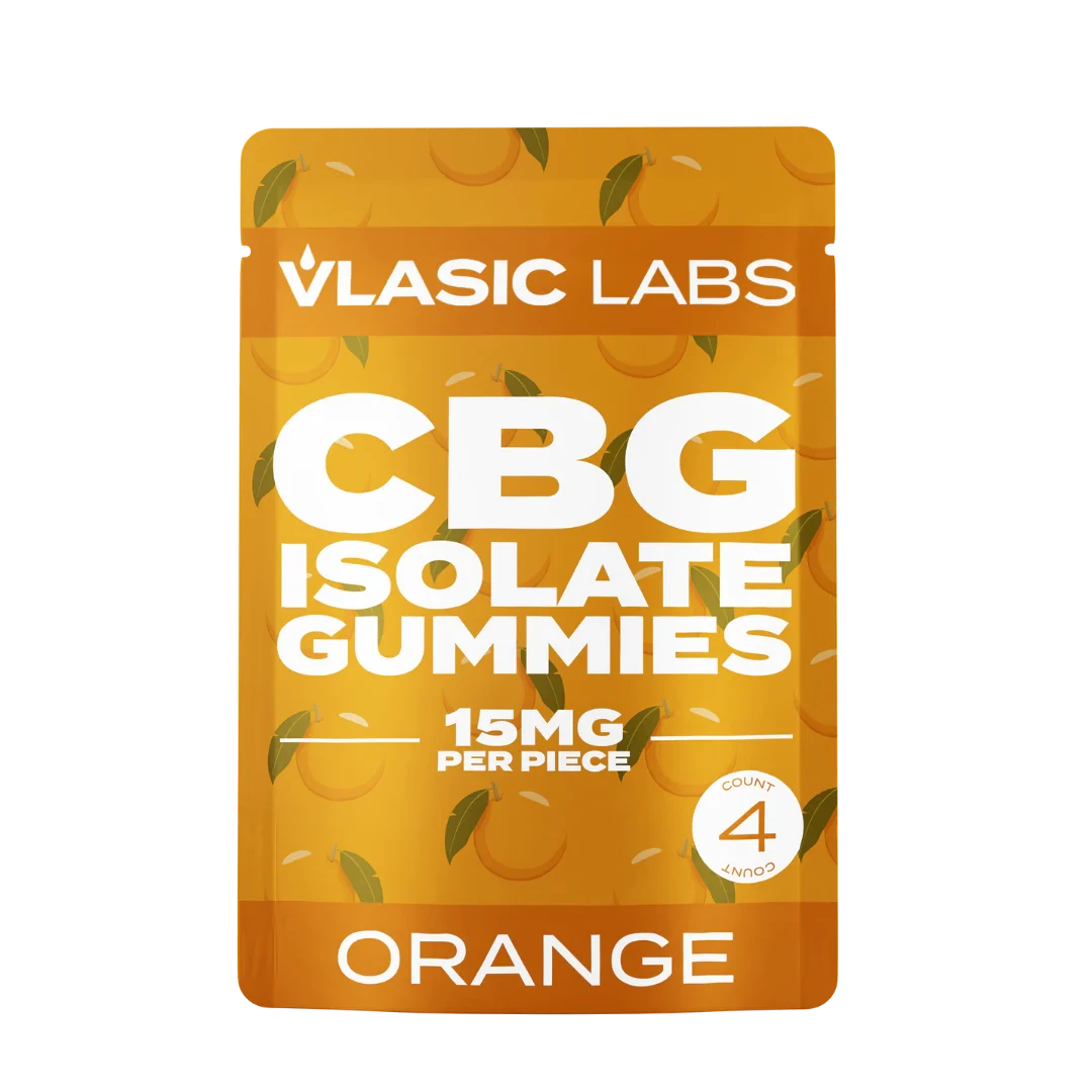 Vlasic Labs - Orange Isolate CBG Gummies Mini Pack 15mg