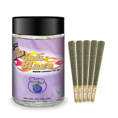 Cali-Blaze - Blueberry Infused Pre-Rolls 5pk 3.5g