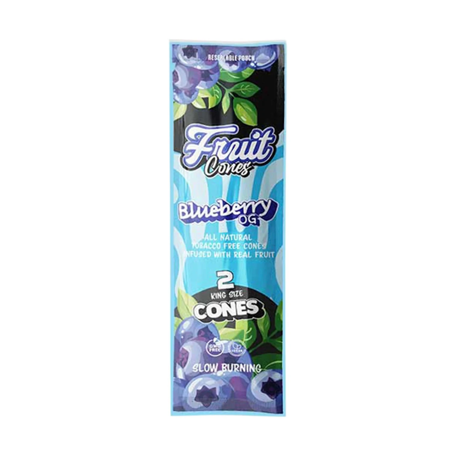 Fruit Cuts Natural Pulp Cones King Size - Blueberry OG