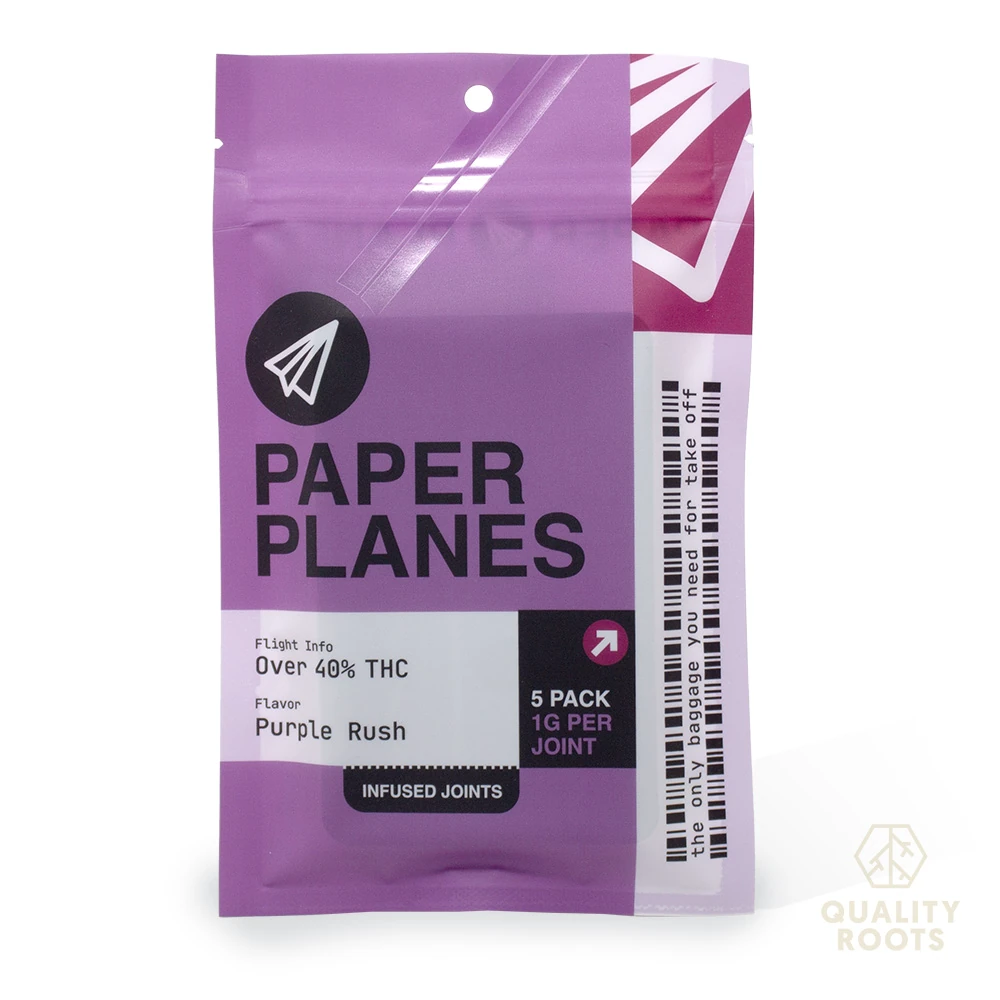 Paper Planes - Purple Rush Infused Pre-Rolls 5pk 5g