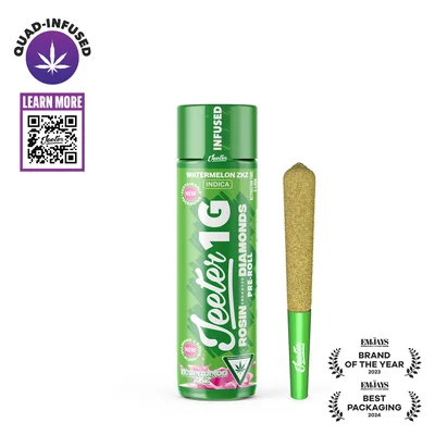 Jeeter - Watermelon ZKZ Quad Infused Pre-Roll 1g