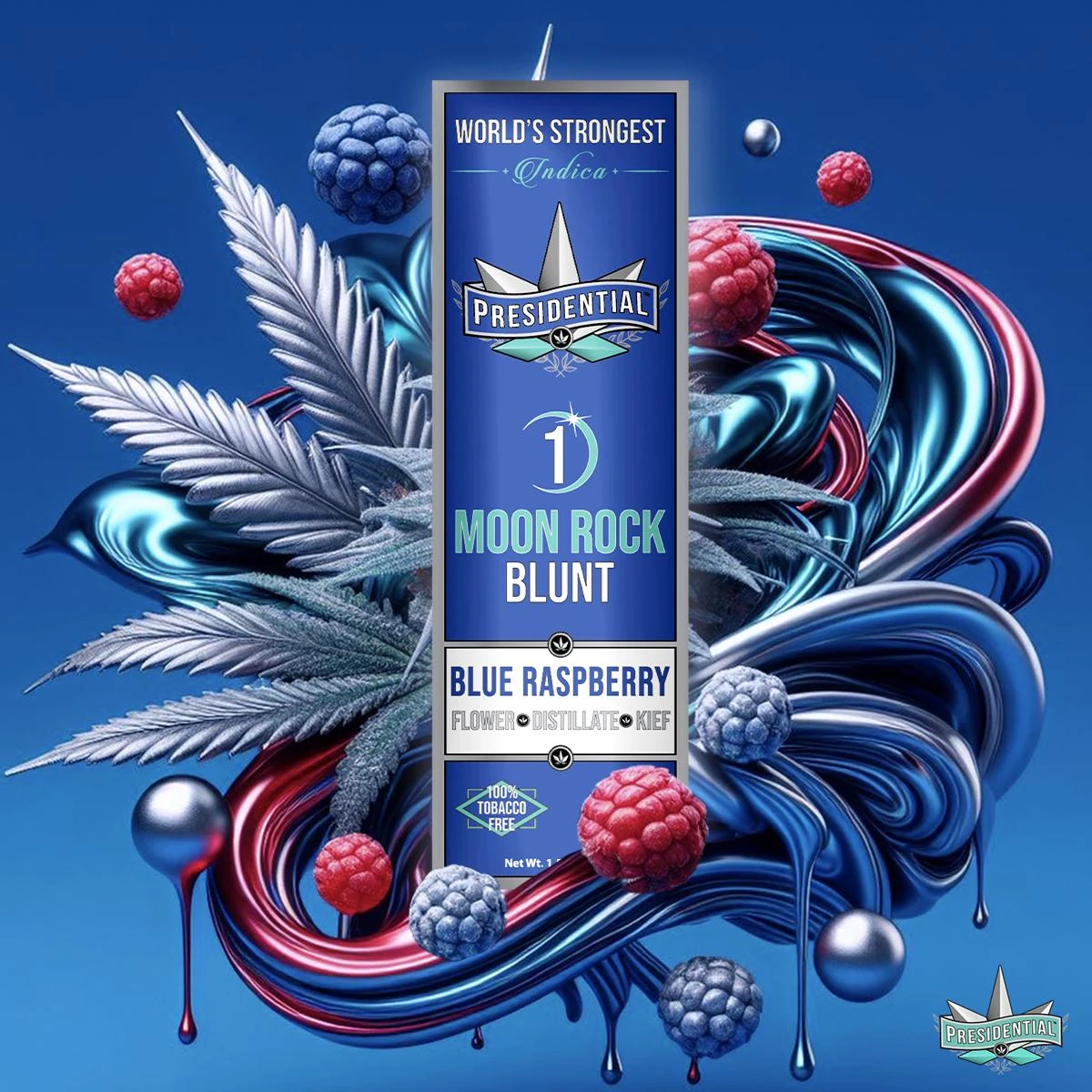 Presidential - Blue Raspberry Infused Blunt 1.5g