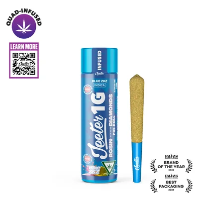 Jeeter - Blue ZKZ Quad Infused Pre-Roll 1g