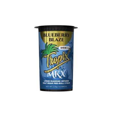 TropiX Blueberry Blaze Infused Pre Rolls 5pk 2.5g
