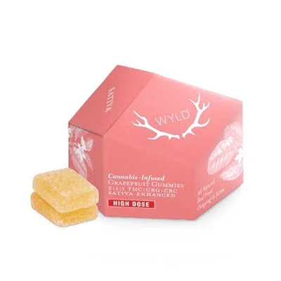 WYLD - Grapefruit Sativa 2:1:1 THC:CBC:CBG Gummies 200mg