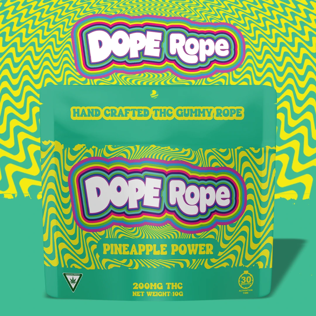 Dope Rope - Pineapple Power Gummy Rope 200mg
