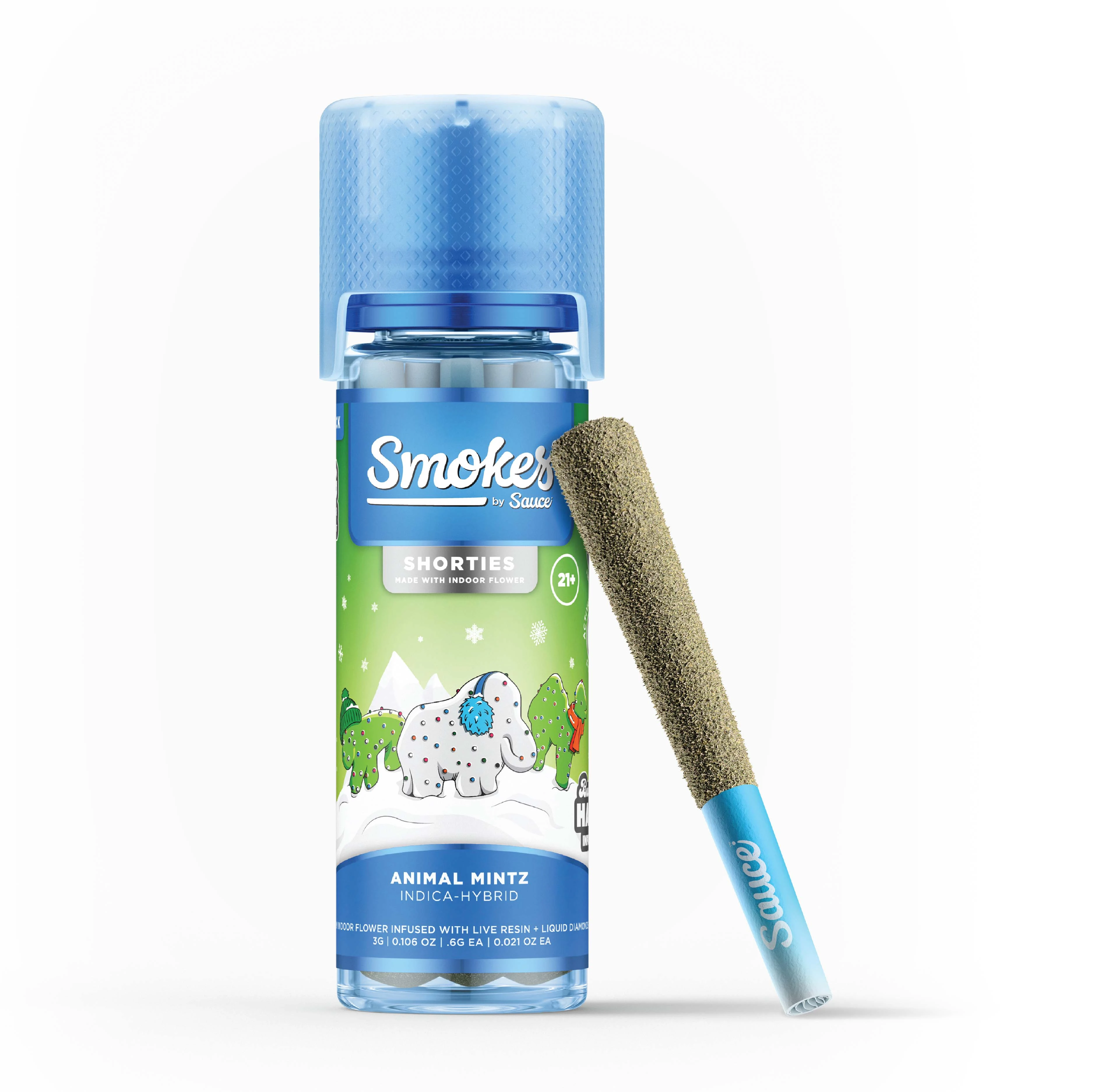 Sauce Smokes - Animal Mintz Shorties Infused Pre-Rolls 5pk 3g