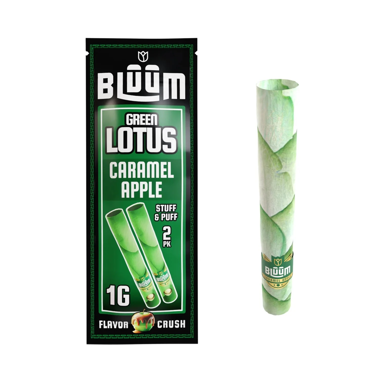 Bluum - Green Lotus Caramel Apple Flower Rolls 2pk