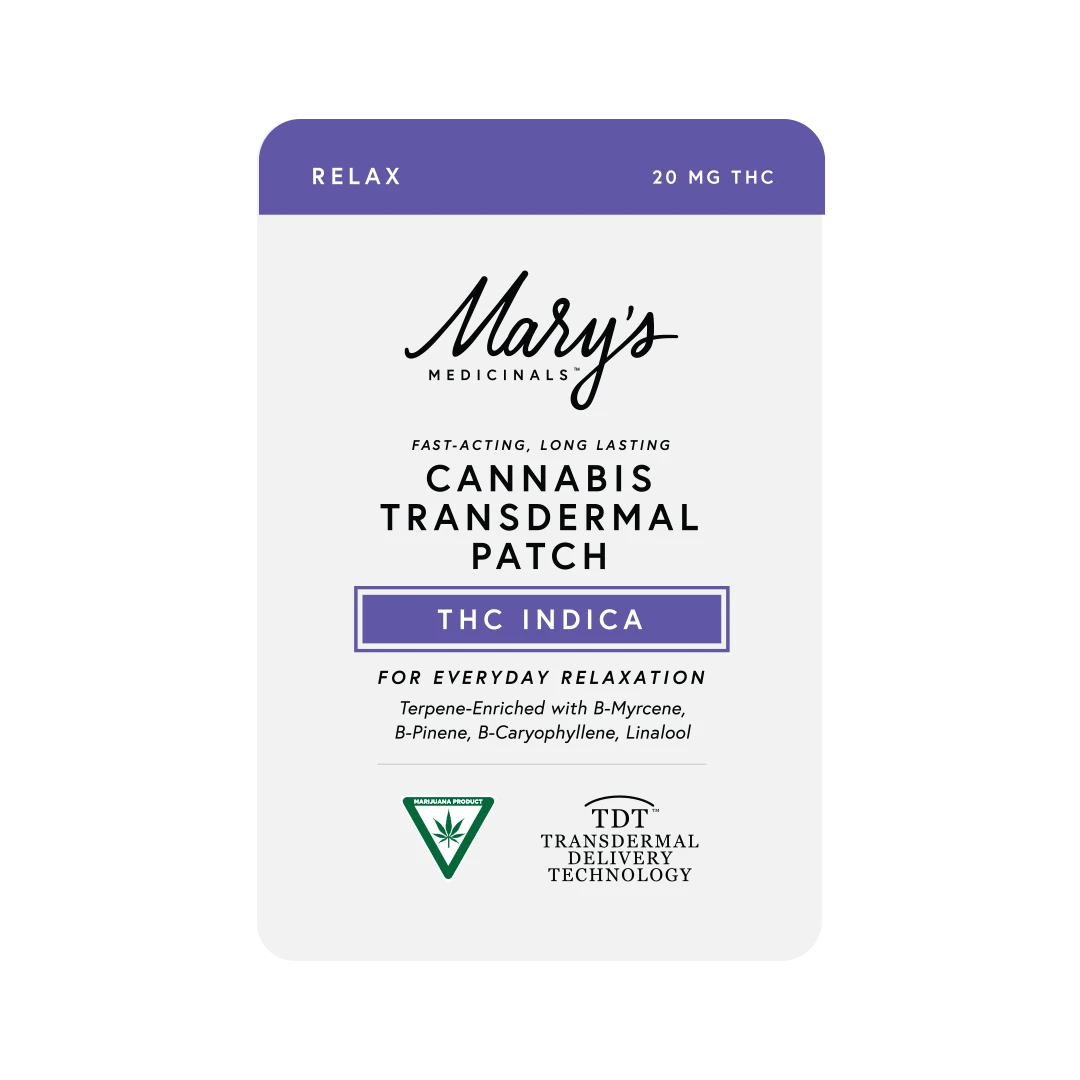 Mary's Medicinals - Relax Indica Transdermal Patch 20mg