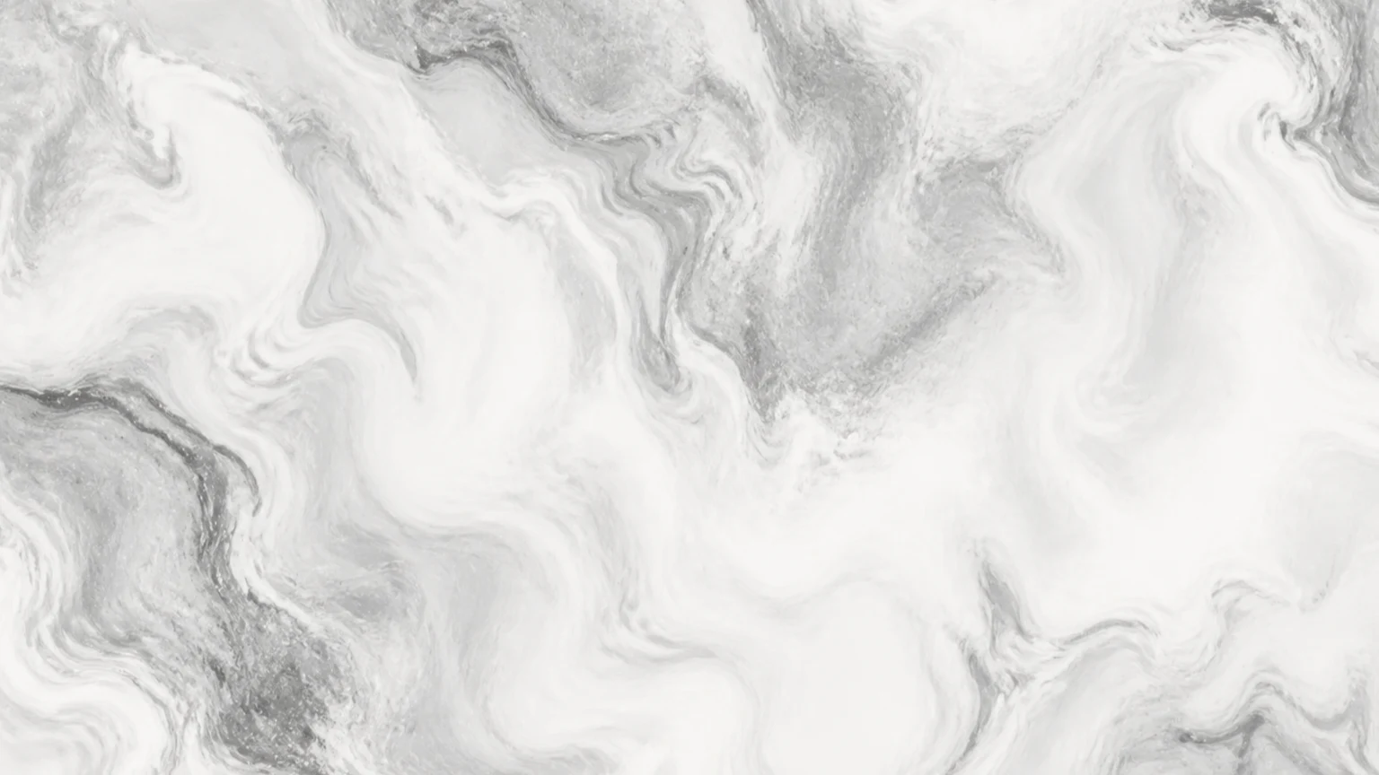 Abstrakte monochrome Marmorstruktur mit fliessenden Flächen in Weiss, Perlgrau und Graphit