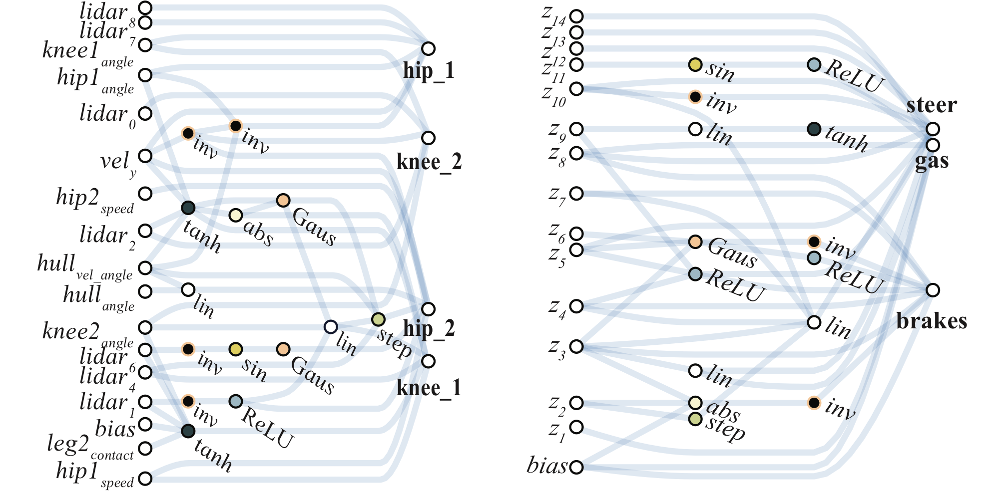 Weight Agnostic Neural Networks